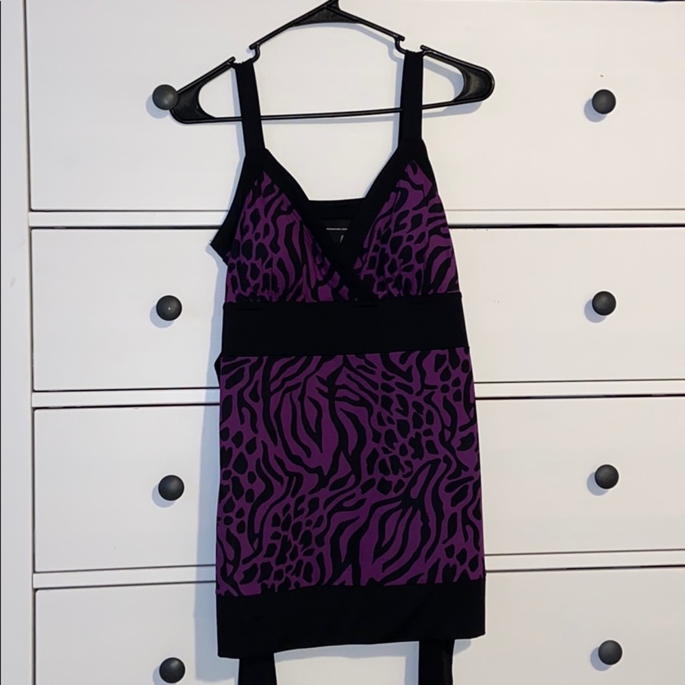 Zebra print tank top